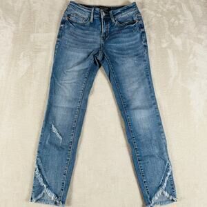 Judy Blue Los Angeles Jeans Women's 1 Medium Wash Denim Summer Mid Rise Skinny